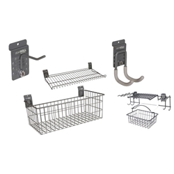 Hooks, Baskets and Accessories for storeWALL, HandiWALL and Slatwall organization systems