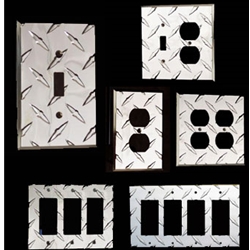 Diamond Plate Light Switch & Outlet Covers