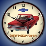 1967 Chevrolet Pickup LED Backlit Clock