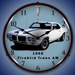 1969 Firebird Trans Am LED Backlit Clock