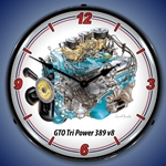 GTO Tri Power V8 LED Backlit Clock