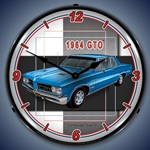 1964 GTO LED Backlit Clock