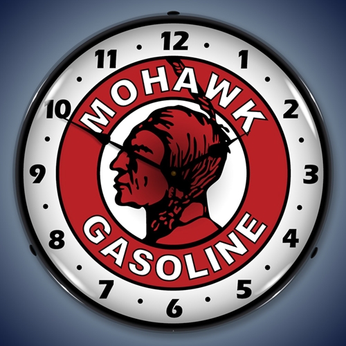 Mohawk Gasoline LED Backlit Clock