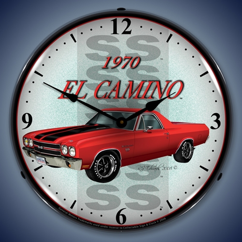 1970 El Camino LED Backlit Clock