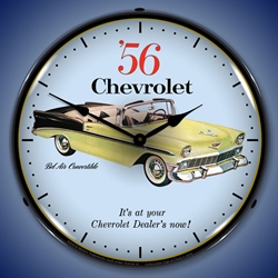 1956 Chevrolet Bel Air Convertible LED Backlit Clock
