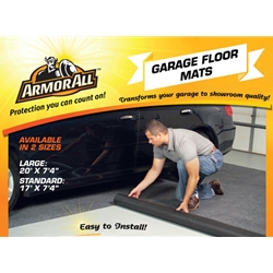 This Armor All Garage Floor Mat absorbs up to 5X its weight in liquids and catches drips and spills such as; dirt, snow, rain, mud, etc.  Helps reduce tracking dirt and grime into your home.