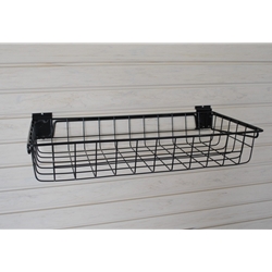 Shallow Wire Basket for Slatwall / storeWALL / Handiwall