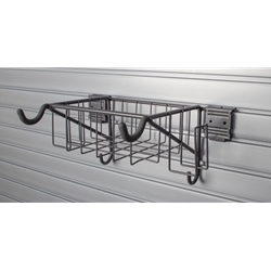 Bicycle Wall Storage Basket and Hook for Slatwall Wall Storage